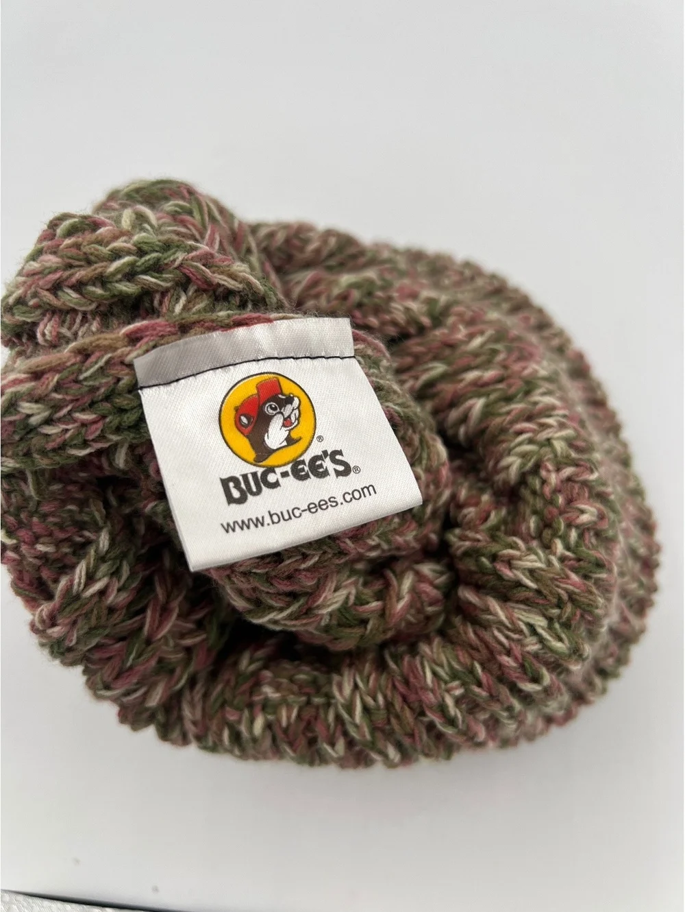 Buc-ee's Women's 100% Acrylic Knit Beanie Hat with Pom Pom - Multicolor